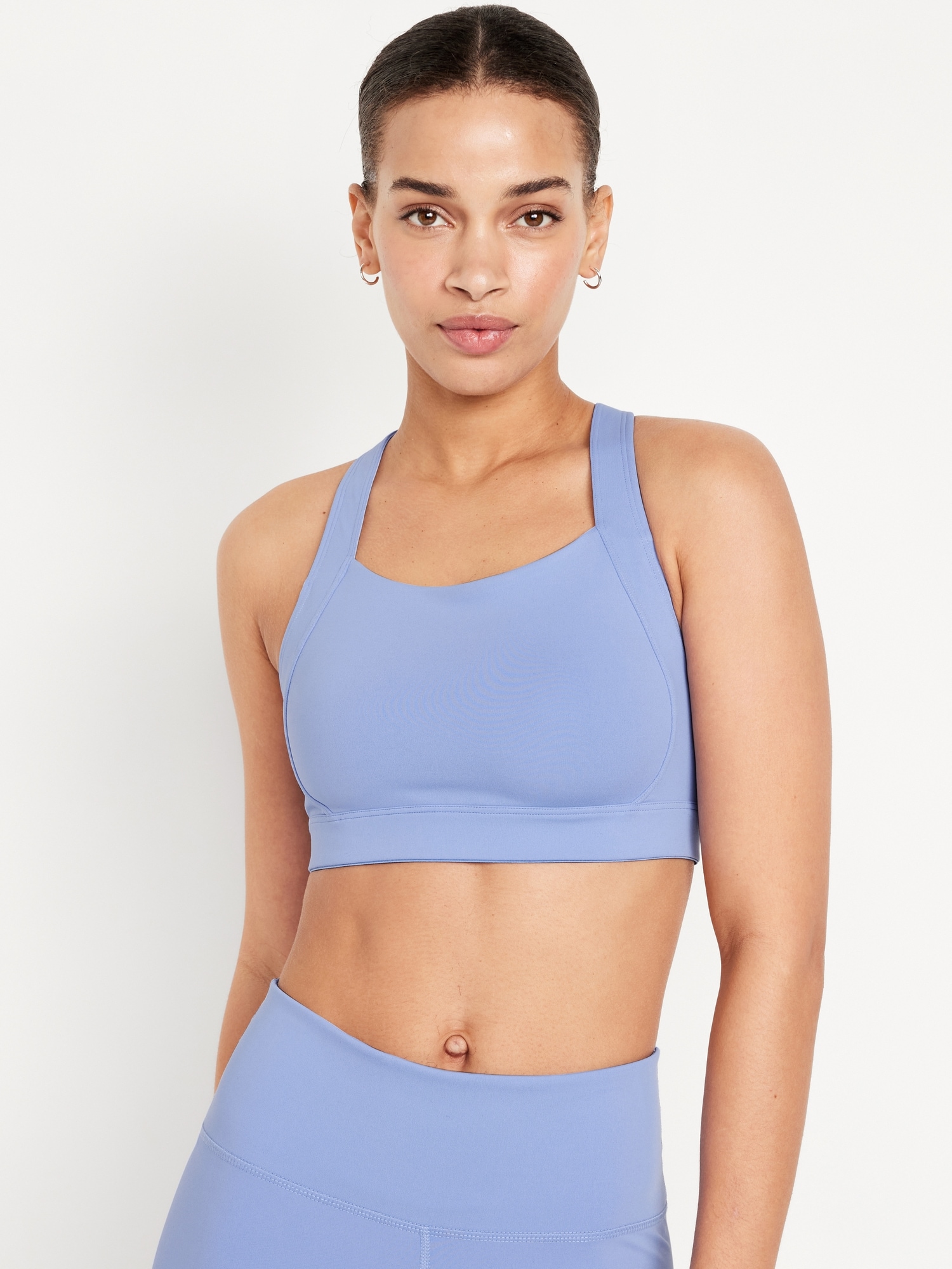 Old Navy High-Support PowerSoft Zip-Front Sports Bra for Women