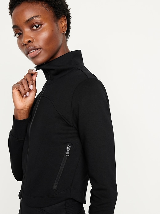 Image number 4 showing, Dynamic Fleece Crop Zip Jacket