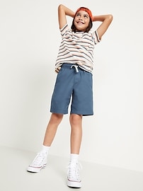 View large product image 3 of 4. Knee Length Twill Jogger Shorts for Boys