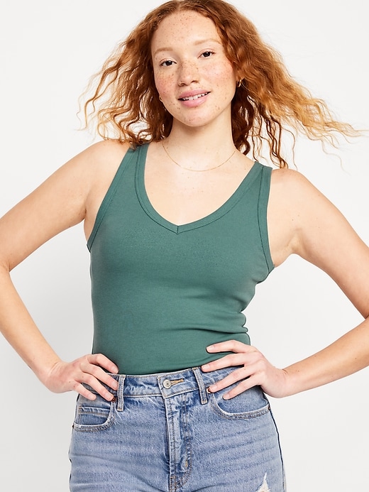 Image number 1 showing, First-Layer V-Neck Tank Top