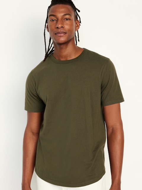 Curved-Hem T-Shirt
