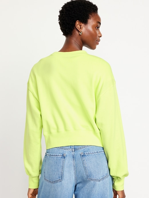 Cropped neon sale sweatshirt