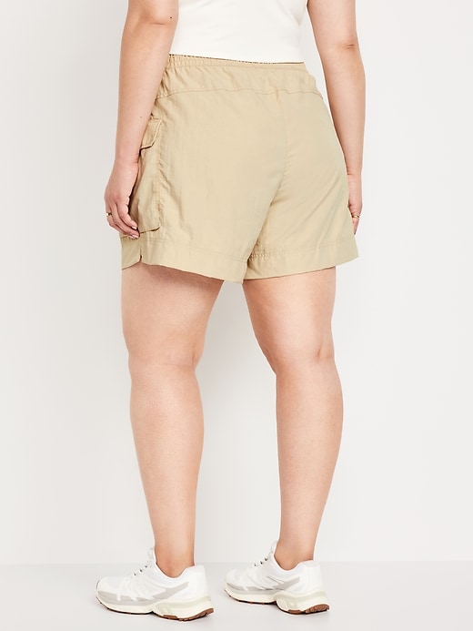 Image number 8 showing, High-Waisted Cargo Utility Shorts -- 5-inch inseam
