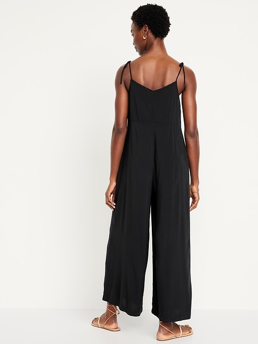 Image number 2 showing, Sleeveless Wide-Leg Jumpsuit