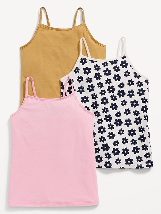 View large product image 1 of 3. Fitted Cami Tank Tops 3-Pack  for Toddler Girls