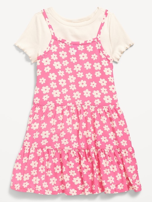 View large product image 1 of 2. Tiered Cami Dress and T-Shirt Set for Toddler Girls