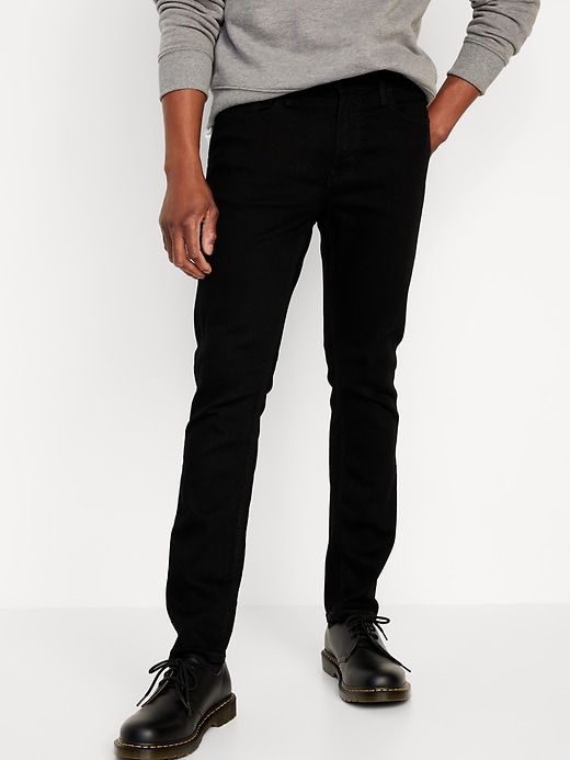 Image number 1 showing, Skinny 360° Tech Stretch Performance Black Jeans