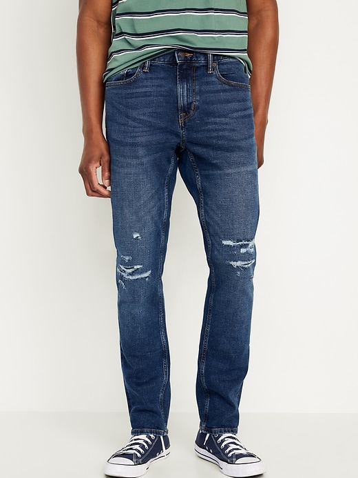 View large product image 1 of 3. Slim Built-In Flex Ripped Jeans