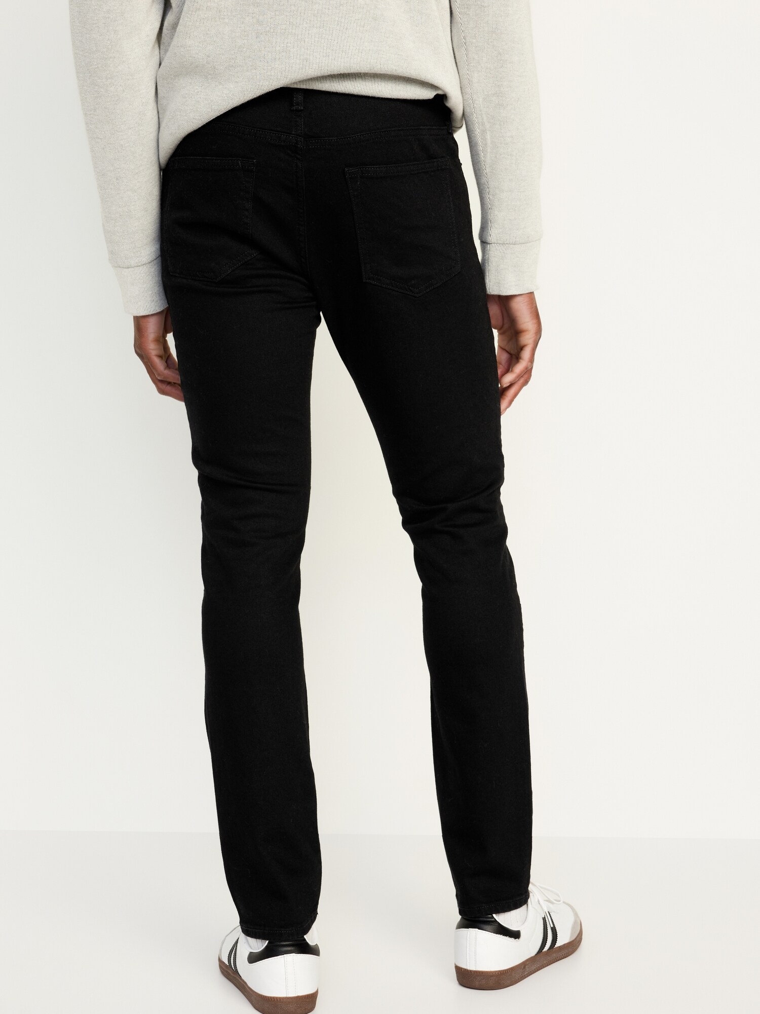 Мужские джинсы Old Navy Skinny Built-In Flex, цвет: Чёрный — фото 2