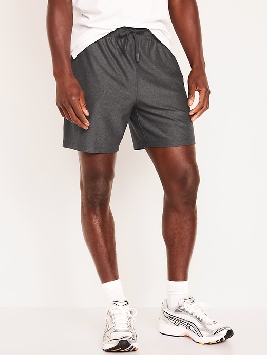 Image number 1 showing, Slim KnitTech Shorts -- 7-inch inseam