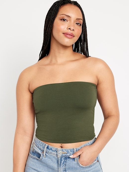 Image number 5 showing, Double-Layer Tube Top