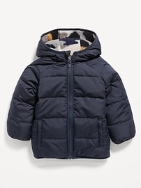 View large product image 3 of 3. Unisex Reversible Puffer Jacket for Toddler