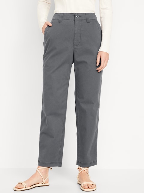 High-Waisted OGC Chino Pants - Gray