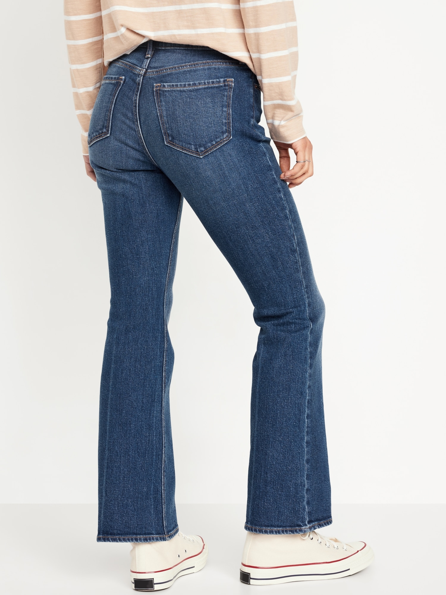 High waisted flare jeans