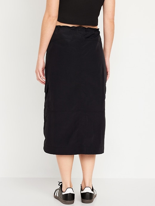 Image number 2 showing, High-Waisted Utility Midi Skirt