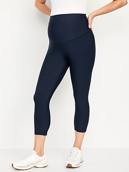 Gap Fit Maternity Solid Navy Blue Leggings Size XL (Maternity) - 62% off