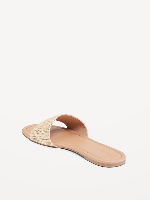 Image number 8 showing, Raffia Slide Sandals