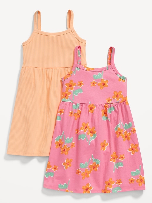 View large product image 1 of 1. Sleeveless Fit and Flare Dress 2-Pack for Toddler Girls