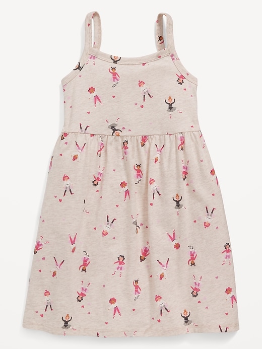 View large product image 1 of 1. Printed Sleeveless Fit and Flare Dress for Toddler Girls