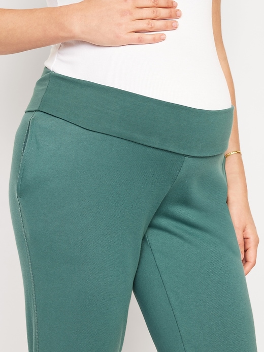 Image number 8 showing, Maternity Rollover-Waist Jogger Sweatpants