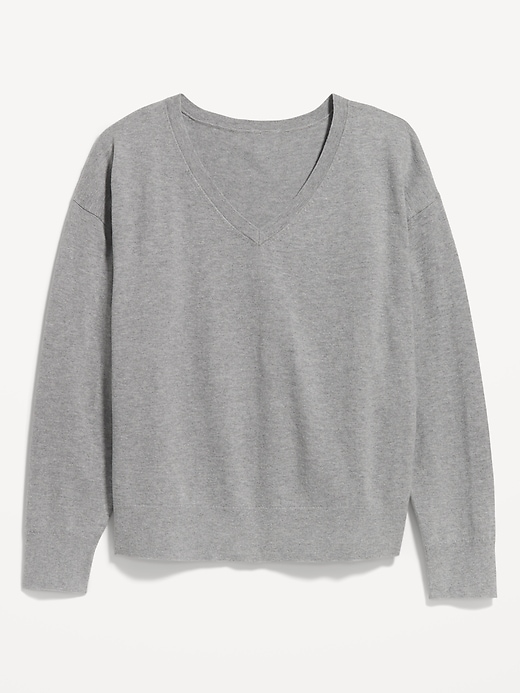 Image number 8 showing, SoSoft Lite Loose V-Neck Sweater