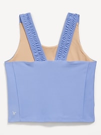 View large product image 4 of 4. PowerSoft Ruched-Strap Tank Top for Girls