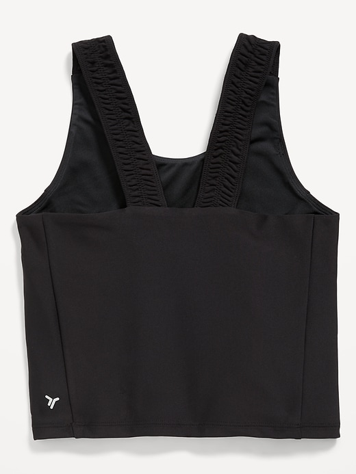 View large product image 2 of 2. PowerSoft Ruched-Strap Tank Top for Girls