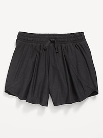 View large product image 4 of 4. High-Waisted Cloud 94 Soft Go-Dry Shorts for Girls