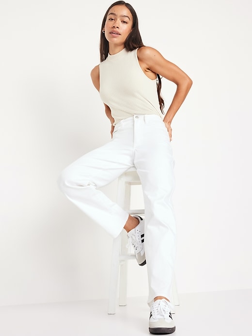 Image number 3 showing, High-Waisted Wow Loose Jeans