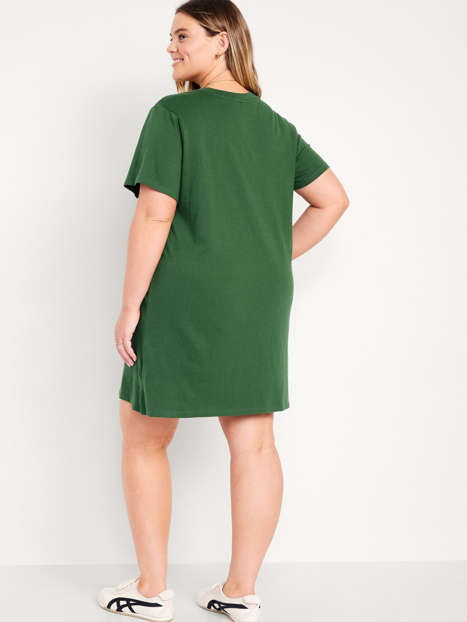 Crew Neck Mini T Shirt Dress Old Navy