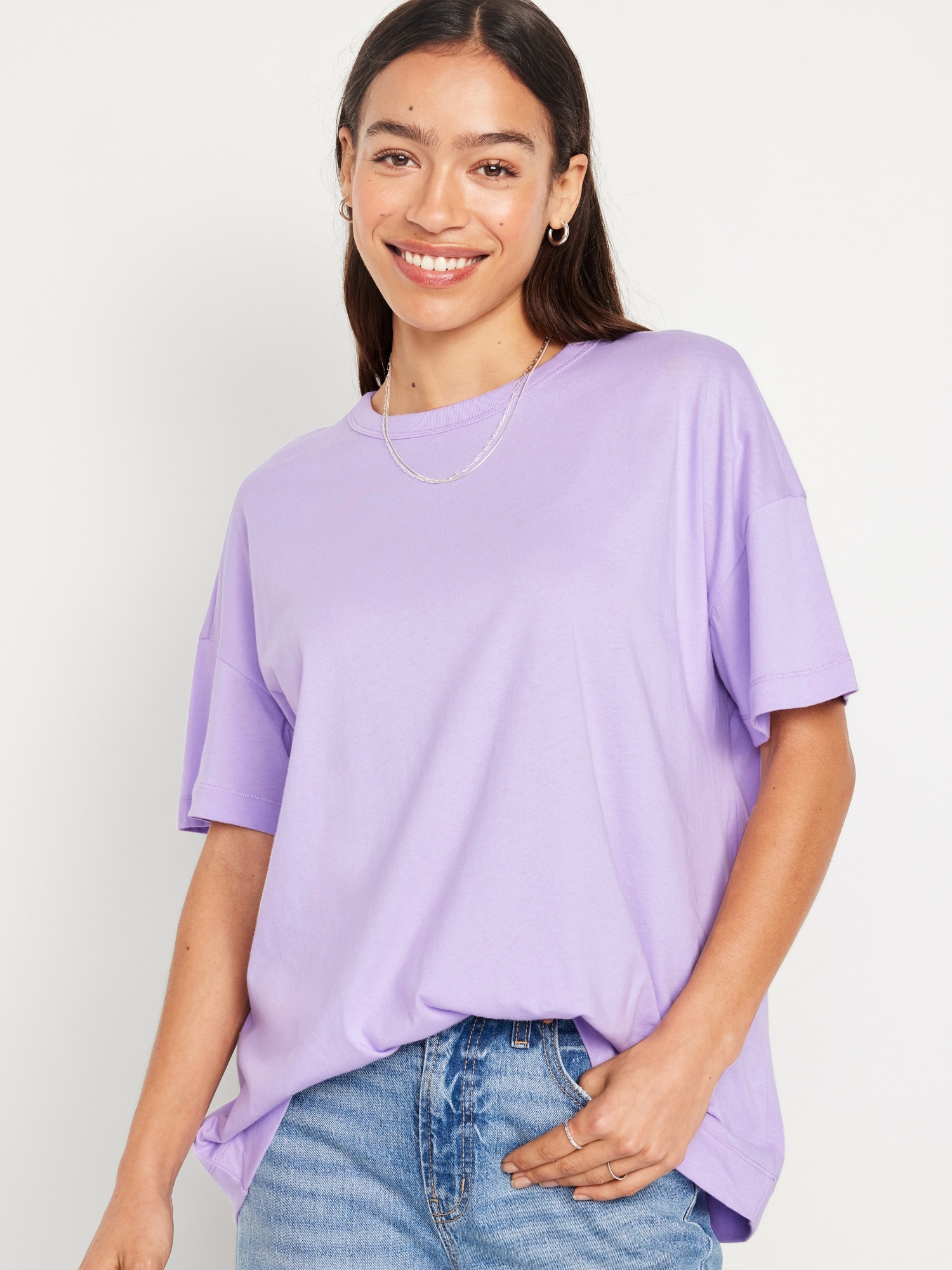 Oversized T Shirts for Women Tunic Tops to Wear with Leggings Long