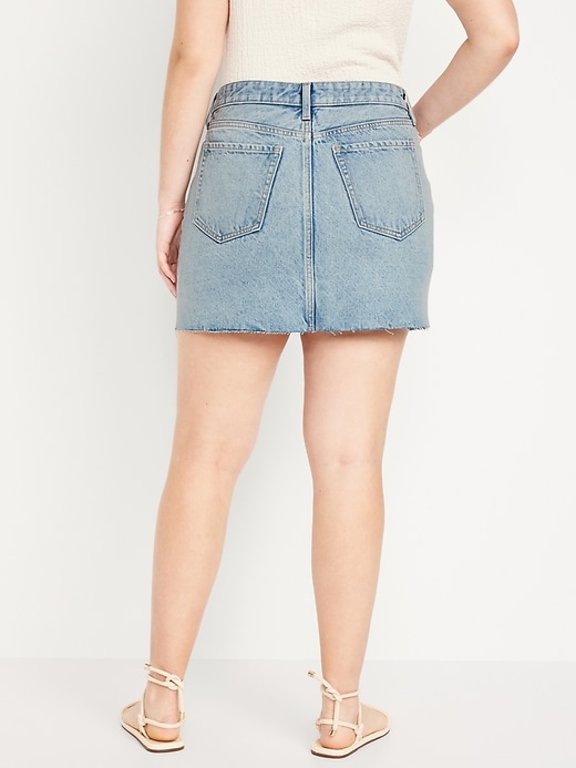 Image number 6 showing, Mid-Rise OG Straight Cut-Off Jean Mini Skirt