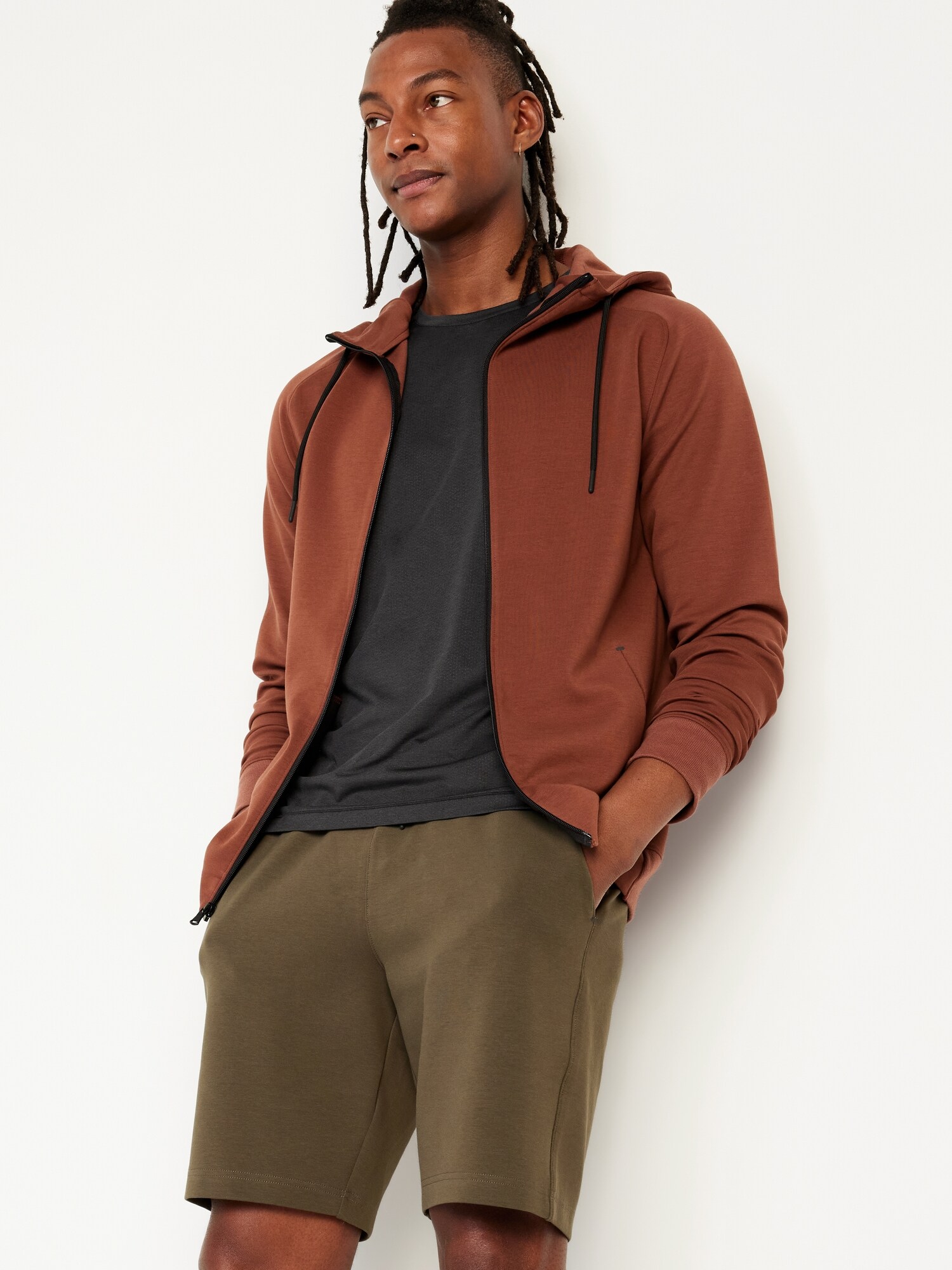 Мужская футболка Old Navy Slim Fit Performance Vent, цвет: Чёрный — фото 3