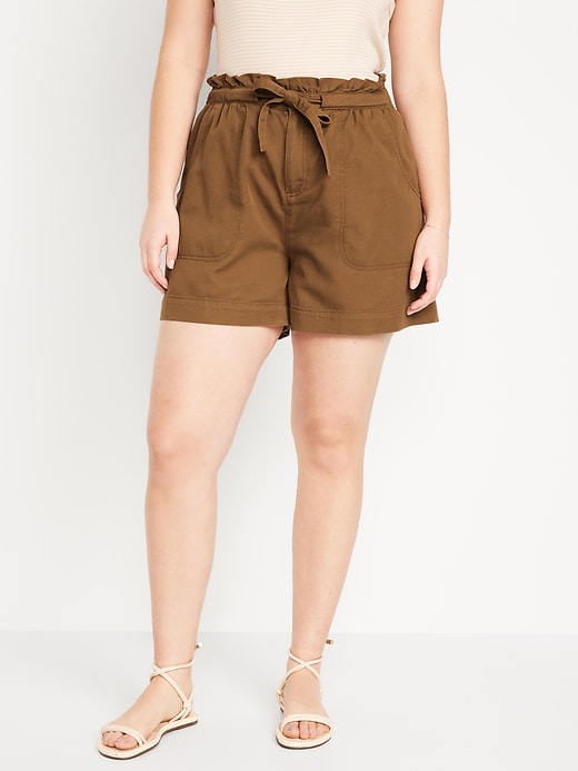 Image number 5 showing, Extra High-Waisted Utility Shorts -- 4-inch inseam