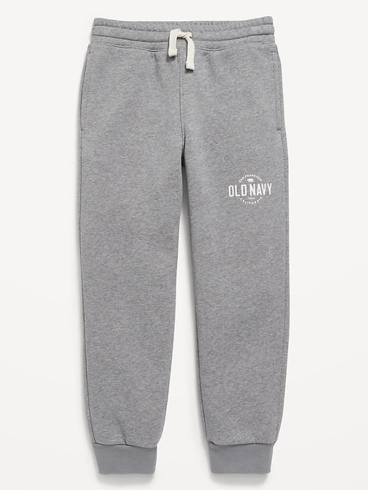 View large product image 1 of 2. Gender-Neutral Logo-Graphic Jogger Sweatpants for Kids