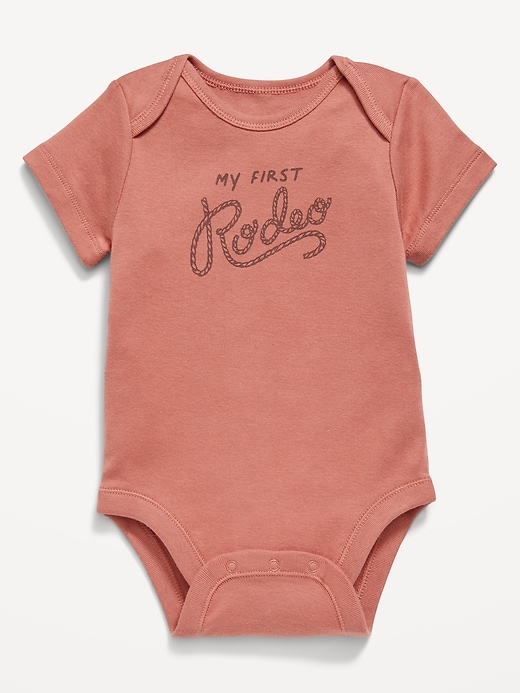 View large product image 1 of 2. Unisex Graphic Bodysuit for Baby