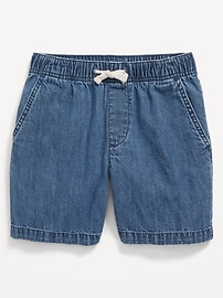 View large product image 4 of 4. Above Knee Pull-On Jean Shorts for Boys