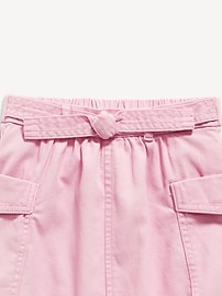 View large product image 3 of 3. Belted Cargo Skirt for Toddler Girls