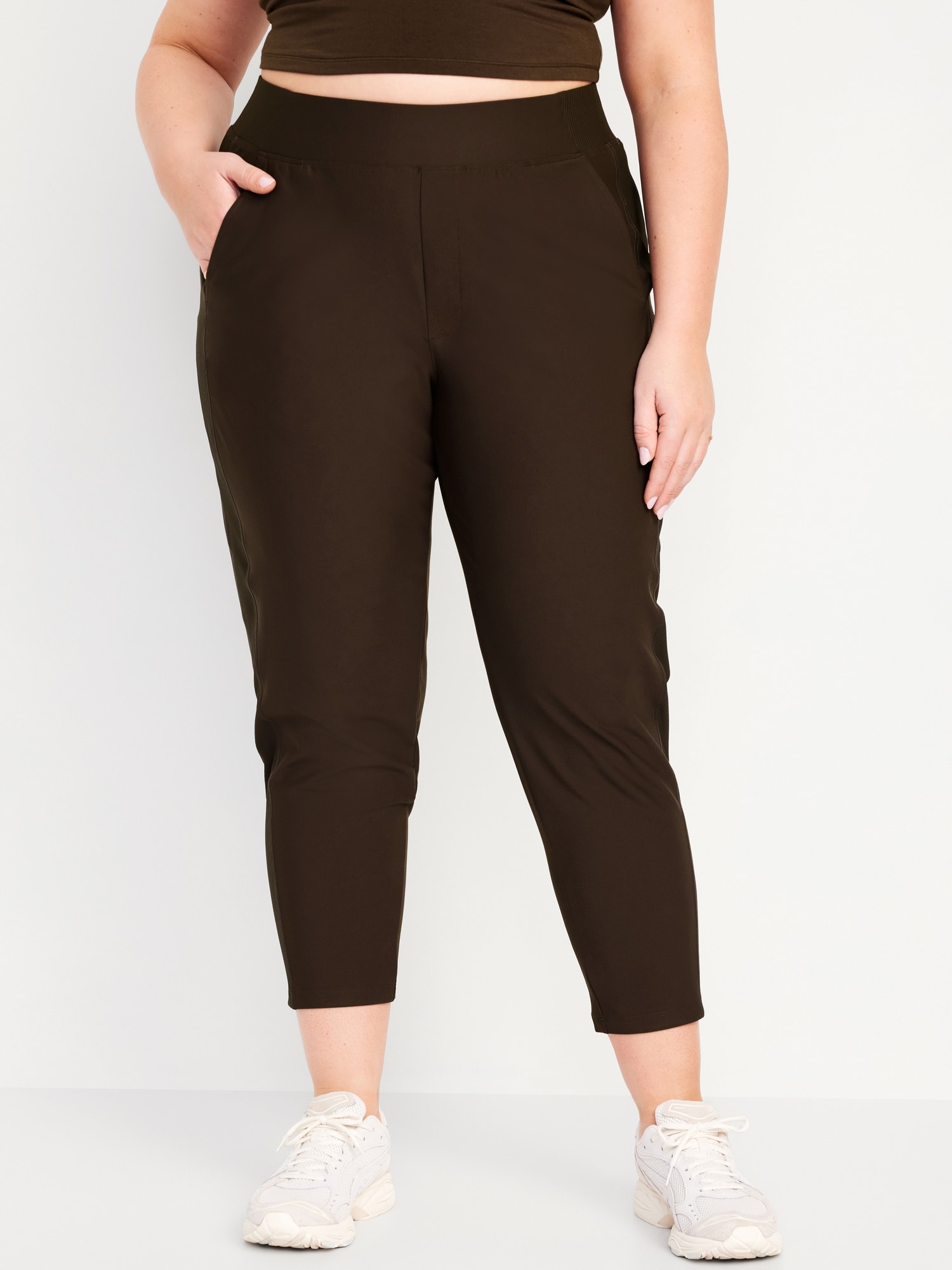 Old Navy High-Waisted StretchTech Cropped Tapered Pants Medium