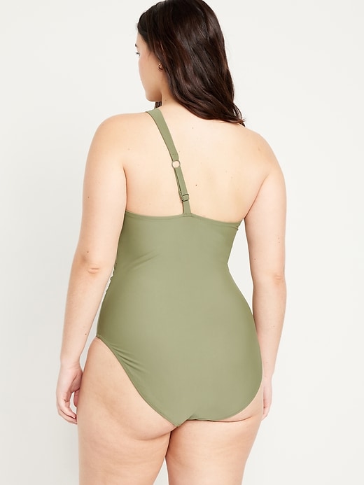 Image number 6 showing, One-Shoulder Cutout Swimsuit