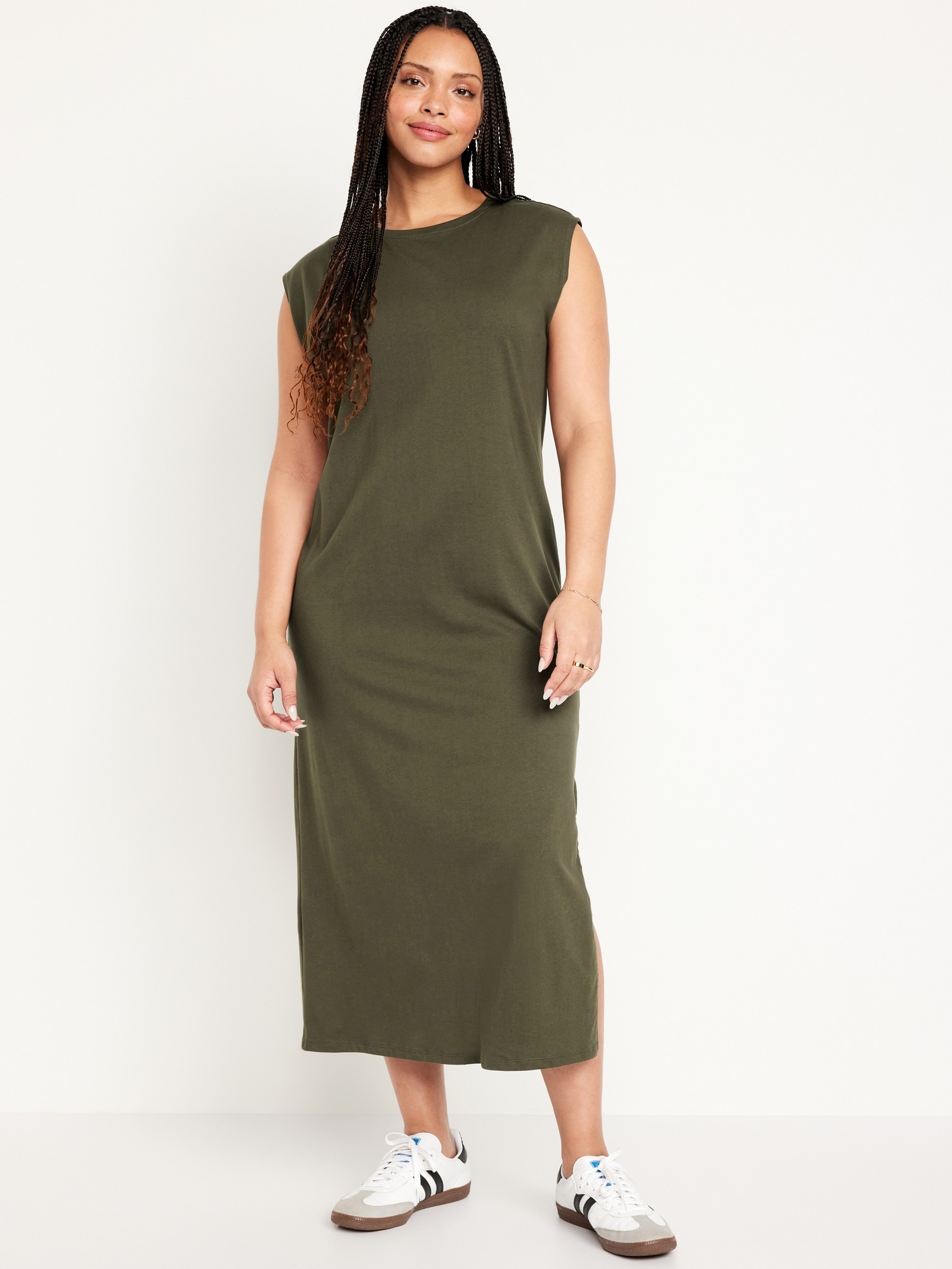 Sleeveless Maxi Column Dress