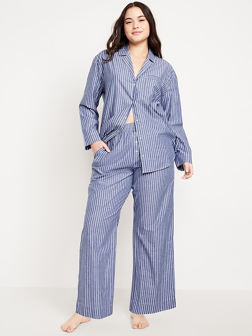 Image number 5 showing, Poplin Pajama Pant Set