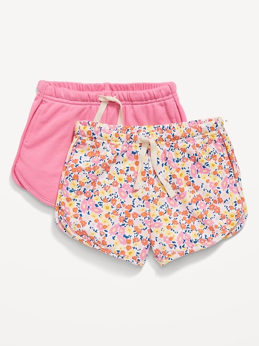 View large product image 1 of 2. Functional Drawstring French Terry Pull-On Shorts for Toddler Girls