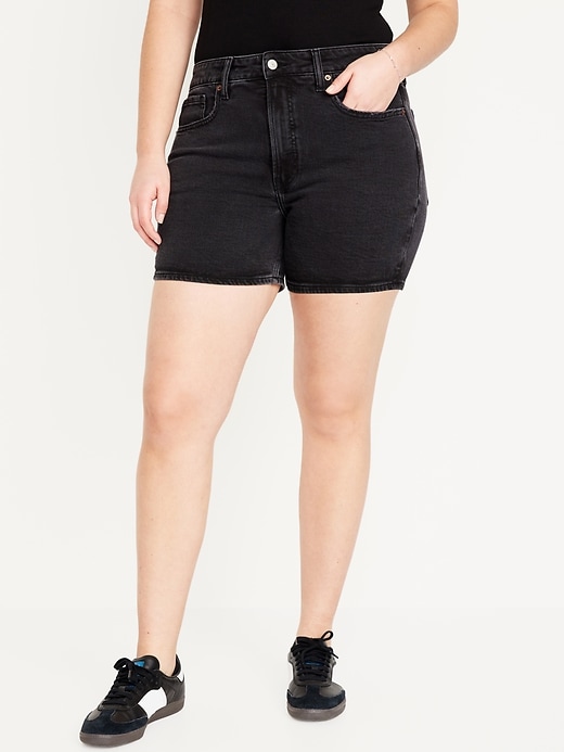 Image number 5 showing, High-Waisted OG Jean Shorts -- 5-inch inseam