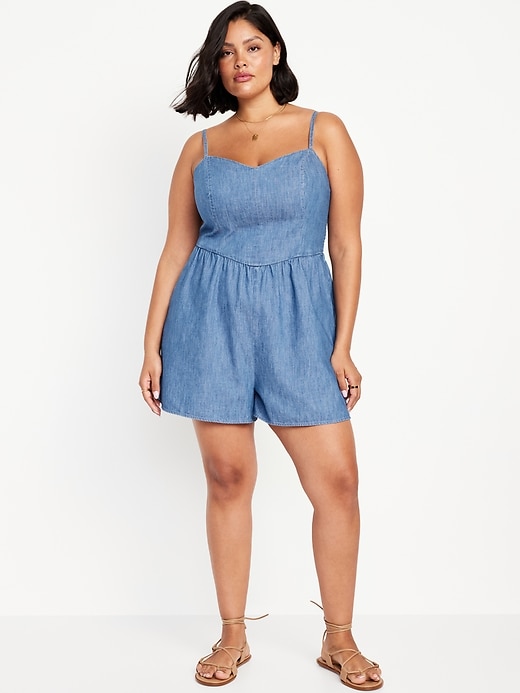 Image number 6 showing, Fit & Flare Cami Romper