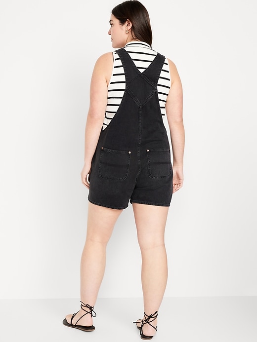 Image number 6 showing, Slouchy Jean Shortalls -- 3.5-inch inseam