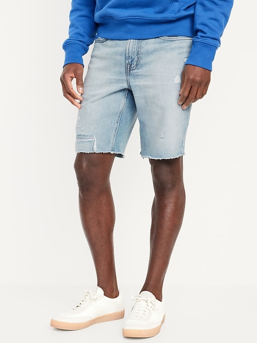 Image number 1 showing, Slim Cut-Off Jean Shorts -- 9.5-inch inseam