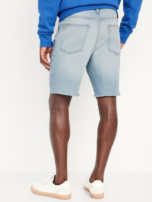 Image number 4 showing, Slim Ripped Jean Shorts -- 9.5-inch inseam