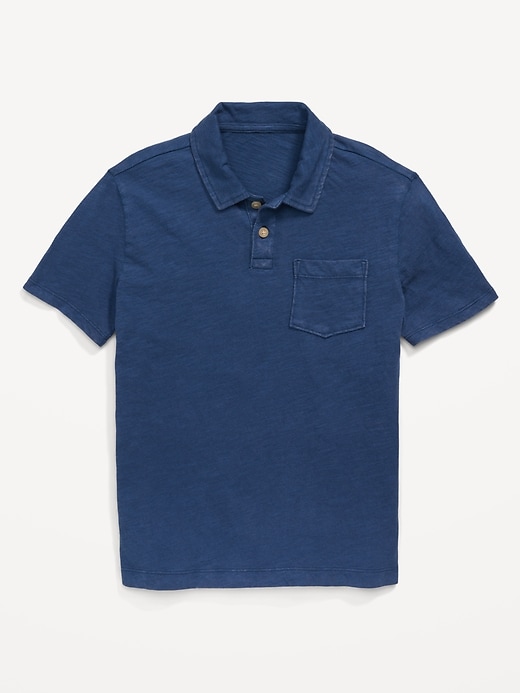View large product image 2 of 3. Short-Sleeve Pocket Polo Shirt for Boys