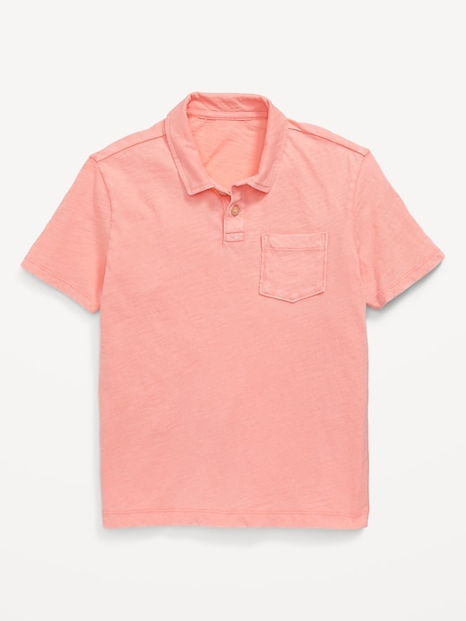 View large product image 2 of 3. Short-Sleeve Pocket Polo Shirt for Boys